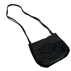 Soft Black Leather Small Crossbody Harley-Davidson Bag